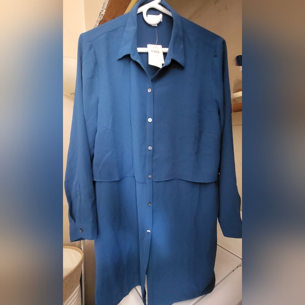 J.Jill Blue Blouse